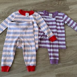 Hanna Andersson Kids Striped Long John Pajama Set of 2